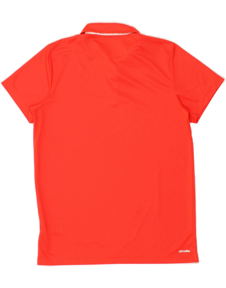 ADIDAS Mens Climalite Polo Shirt Medium Red Polyester Vintage Adidas and Second-Hand Adidas from Messina Hembry 