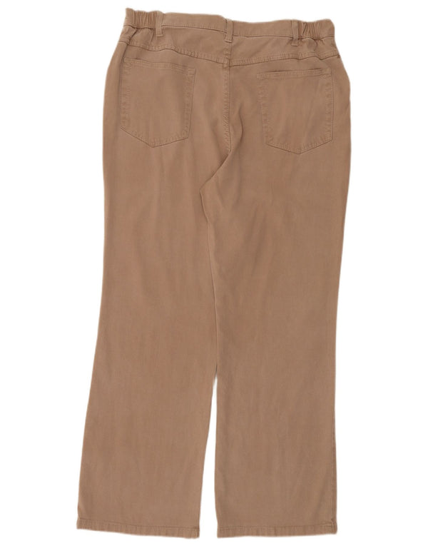 Pantaloni casual dritti da donna Marks & Spencer UK 16 Large W36 L28 Marrone