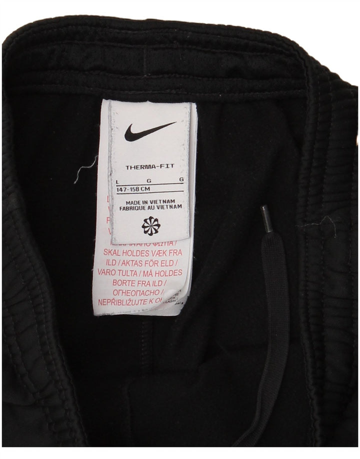 Pantaloni da tuta Nike Therma-Fit da ragazzo 12-13 anni Large Nero Poliestere
