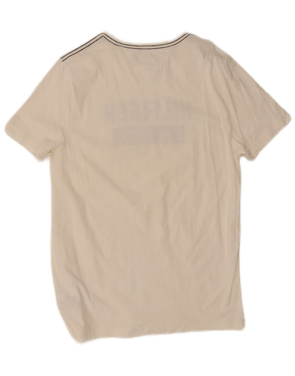 T-shirt grafica da uomo Tommy Hilfiger Top grande in cotone bianco
