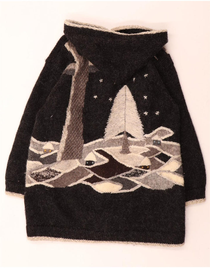 DOBRILA Maglione cardigan oversize da donna UK 16 Large Grey Novità