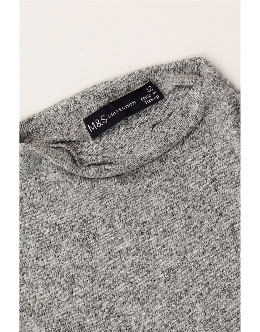T-shirt da donna Marks & Spencer UK 12 grigio medio chiazzato
