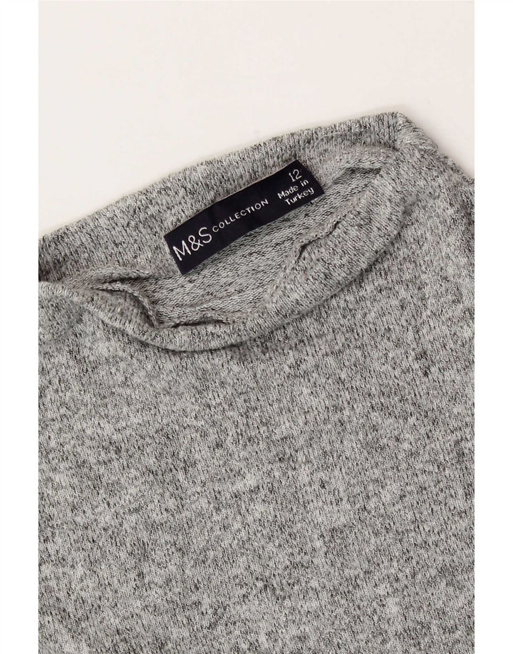 T-shirt da donna Marks & Spencer UK 12 grigio medio chiazzato