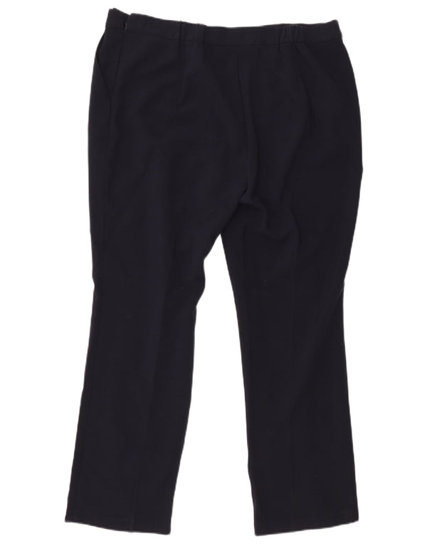 Marks & Spencer Pantaloni casual da donna UK 16 Large W34 L28 Navy Blue