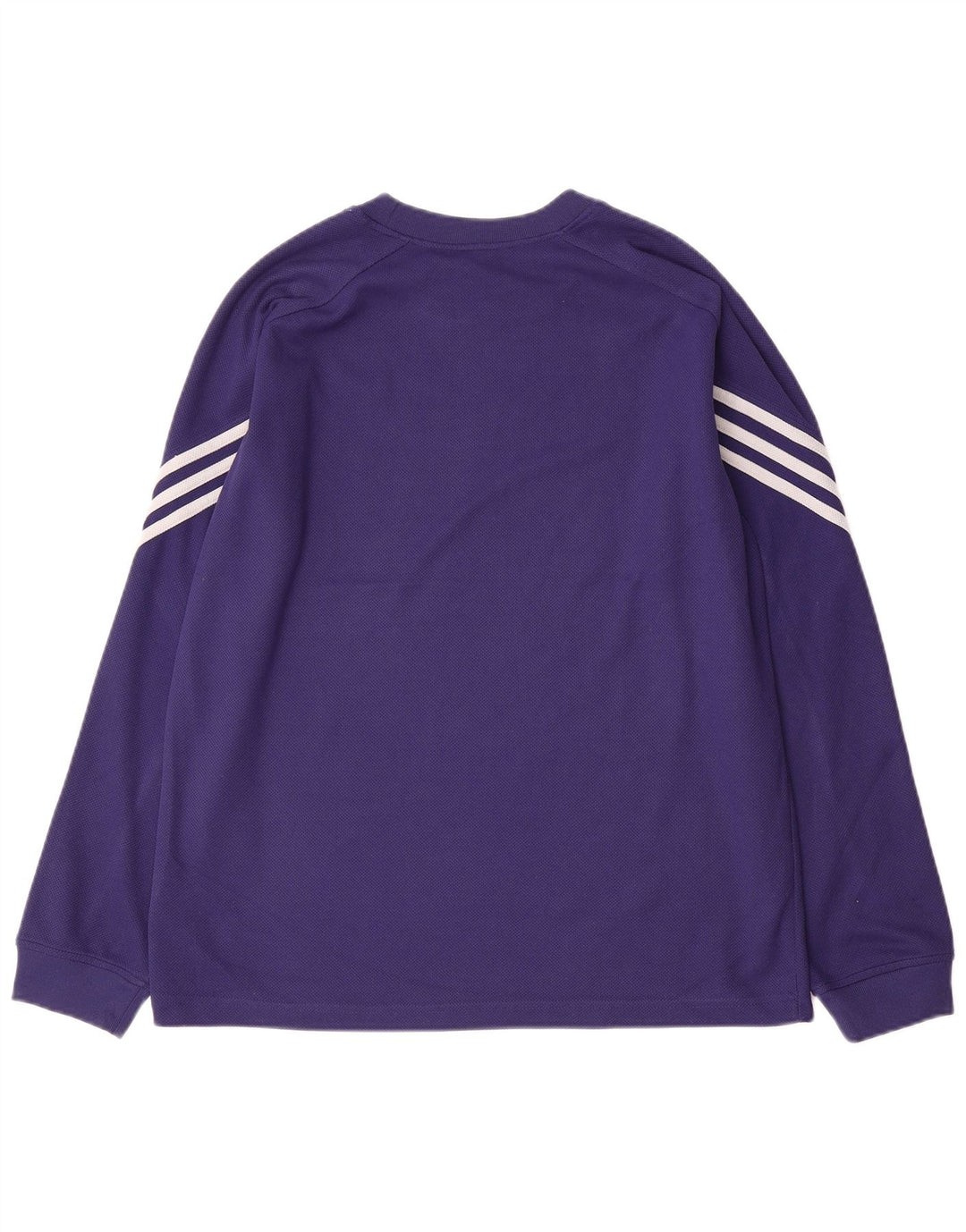 Top Adidas da uomo a manica lunga in poliestere viola medio