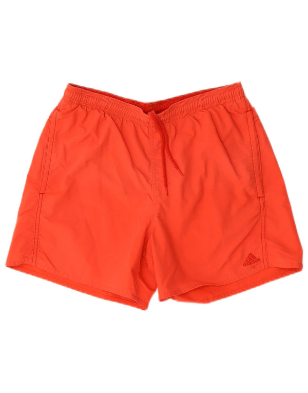 Pantaloncini sportivi Adidas da uomo piccoli rossi in poliammide