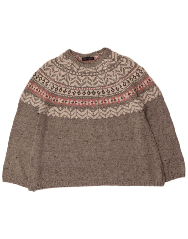 Maglione maglione girocollo da donna Marks & Spencer Snowflake UK 18 XL Grigio