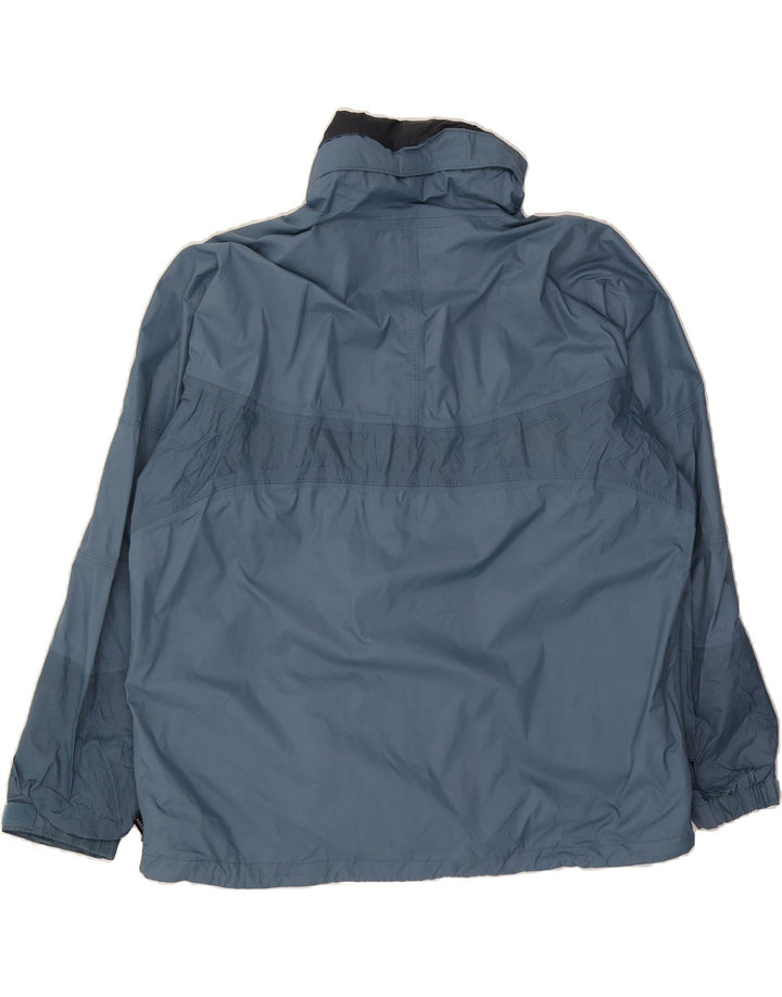 COLUMBIA Mens Rain Jacket UK 42 XL Blue Nylon Vintage Columbia and Second-Hand Columbia from Messina Hembry 