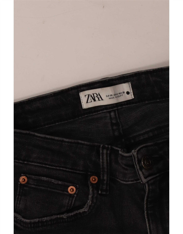 Jeans slim da donna Zara EU 36 XS W26 L26 Nero