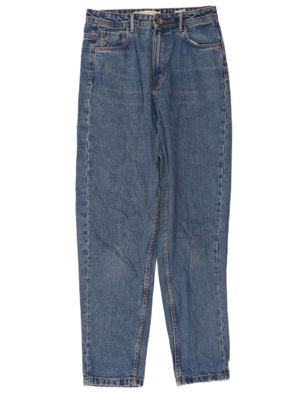 Jeans affusolati a vita alta Zara da donna Fly EU 36 XS W26 L28 cotone blu