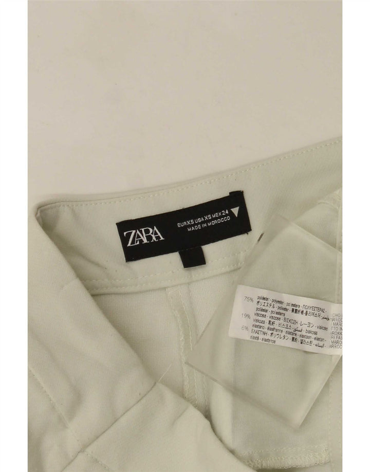 Pantaloni caldi Skort da donna Zara XS W25 poliestere verde