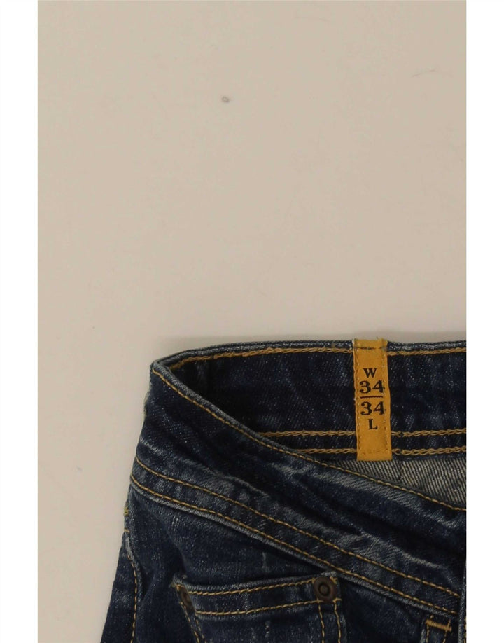 Jeans dritti da donna Meltin' Pot W34 L34 cotone blu