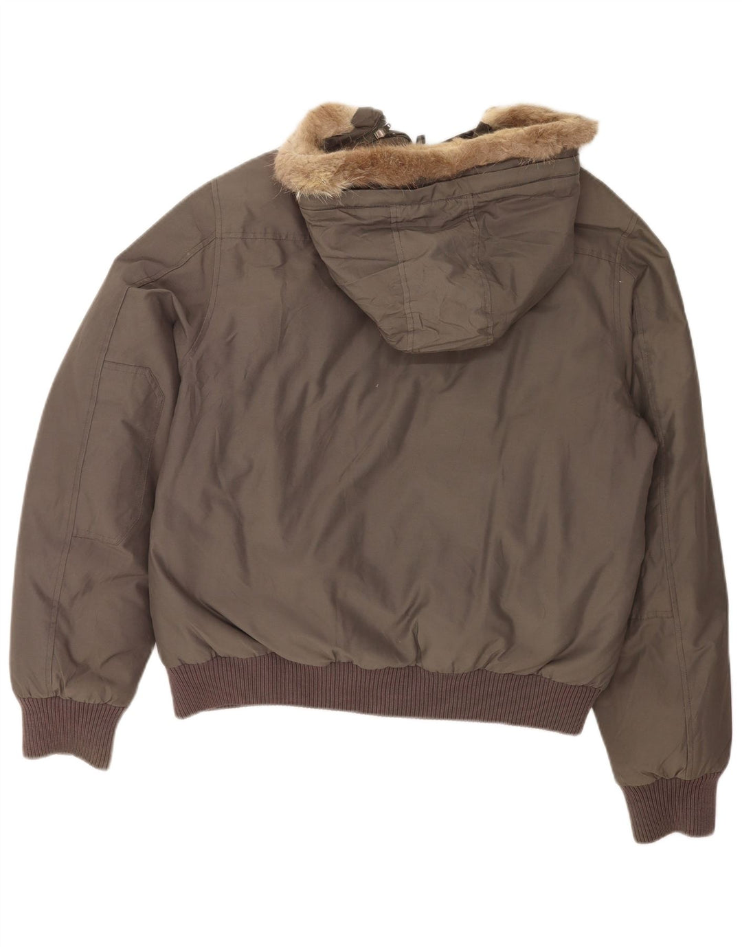 Bomber imbottito con cappuccio da uomo Woolrich UK 40 grande cotone grigio