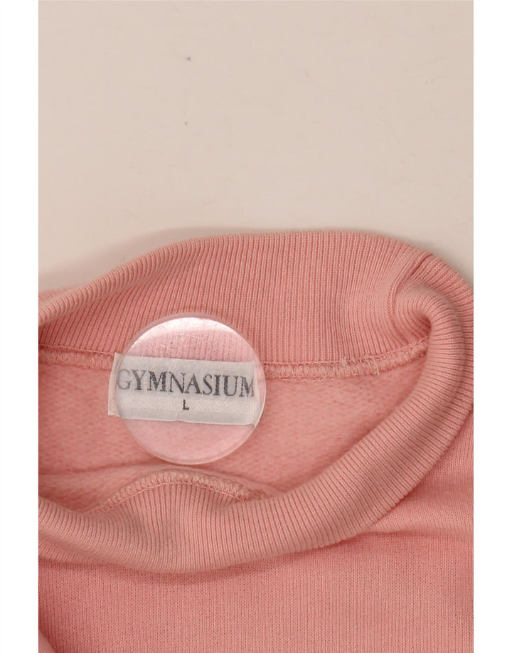 GYMNASIUM Felpa con grafica oversize da donna UK 16 Large Rosa