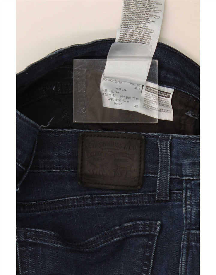 Jeans slim da donna Levi's W28 L26 cotone blu navy