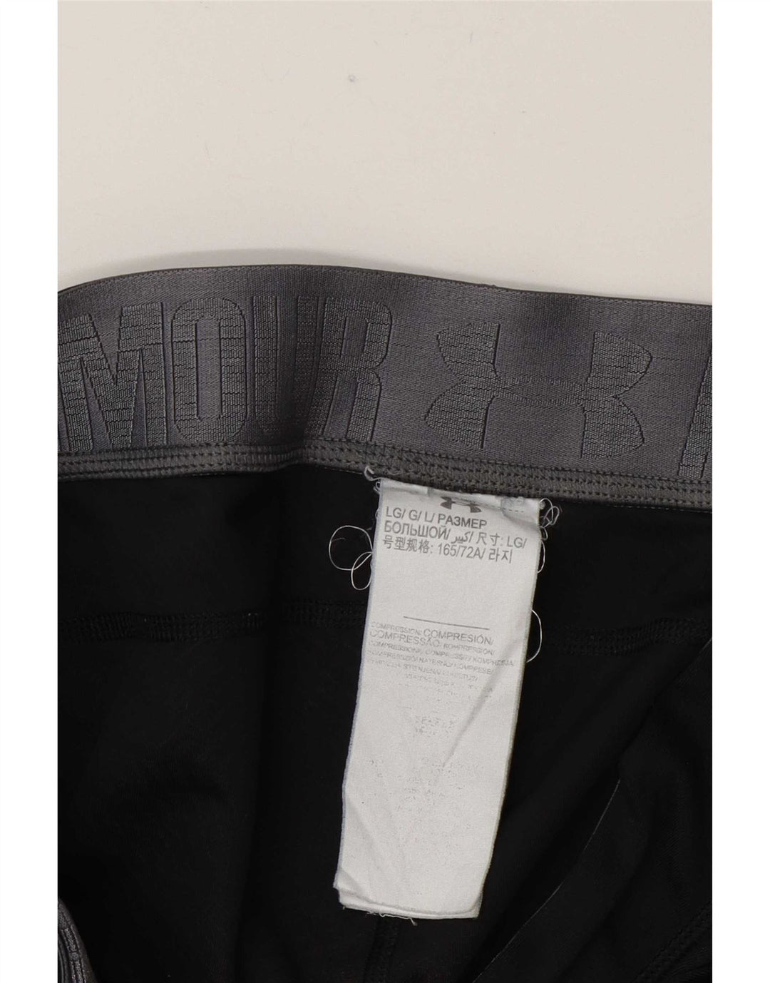 Leggings Capri da donna Under Armour UK 16 grande poliestere nero