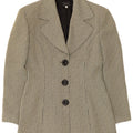 Giacca Blazer a 3 Bottoni da Donna Tenax IT 40 Piccolo Acetato a Righe Beige