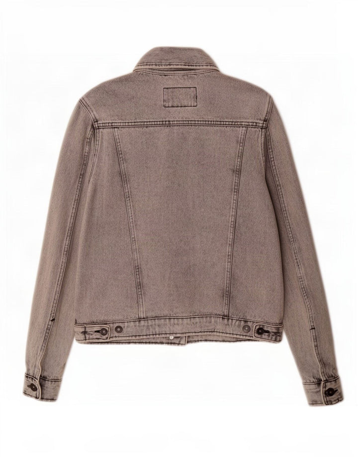 Giacca di jeans da donna Marks & Spencer UK 10 piccola cotone grigio