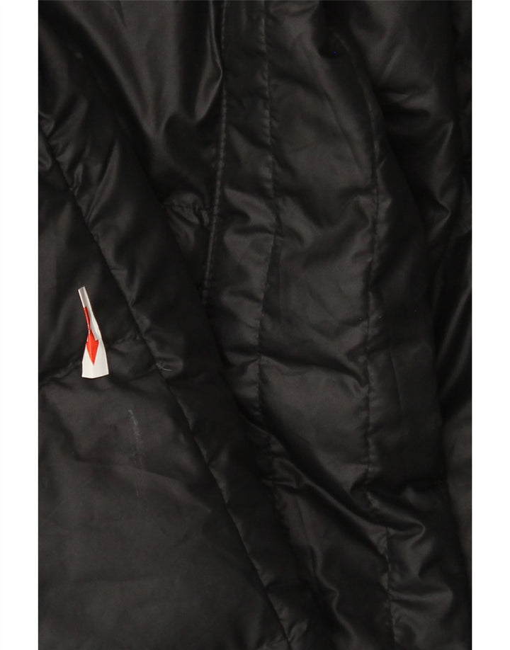 Cappotto imbottito Nike da donna UK 6 XS poliestere nero
