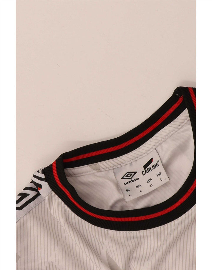 T-shirt grafica da uomo Umbro Top grande bianco geometrico