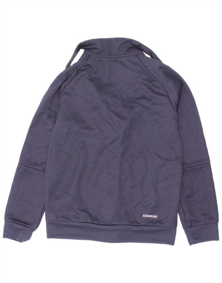 Giacca da tuta Adidas Aeroready da ragazzo 7-8 anni in poliestere blu navy