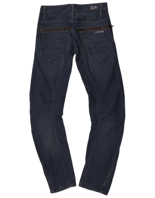Jeans slim a banana da uomo G-Star W29 L34 cotone blu navy