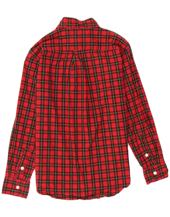 CHAPS Boys Flannel Shirt 10-11 Years Medium Red Check Cotton Vintage Chaps and Second-Hand Chaps from Messina Hembry 