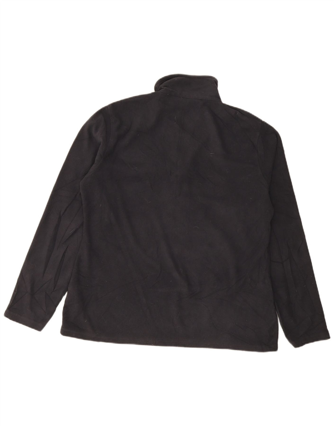 Maglione in pile da donna con collo con zip Warehouse UK 16 grande poliestere nero