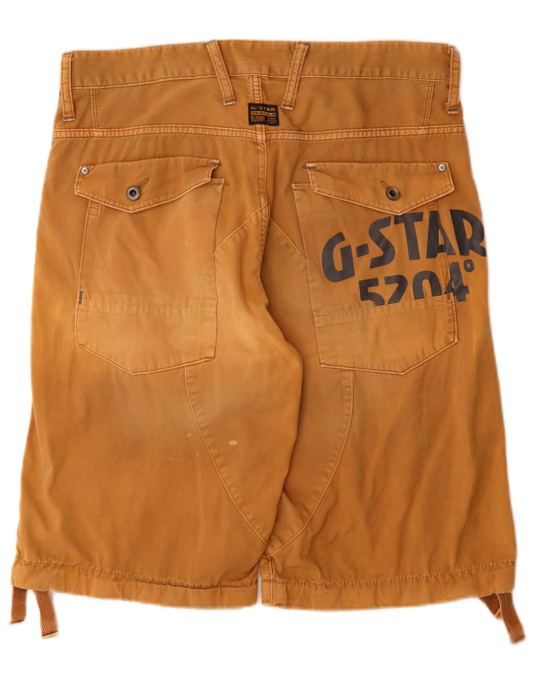 Pantaloncini cargo con grafica da uomo G-Star W34 Large in cotone beige