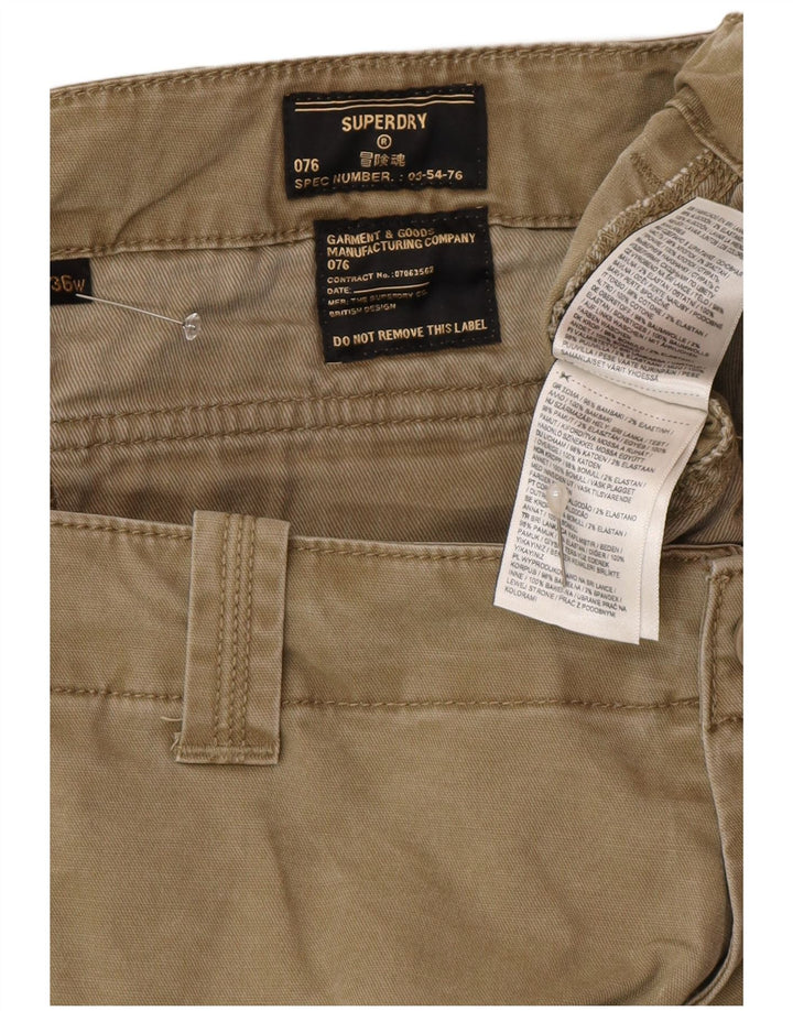 Pantaloncini cargo da uomo Superdry W36 Large Beige Cotton