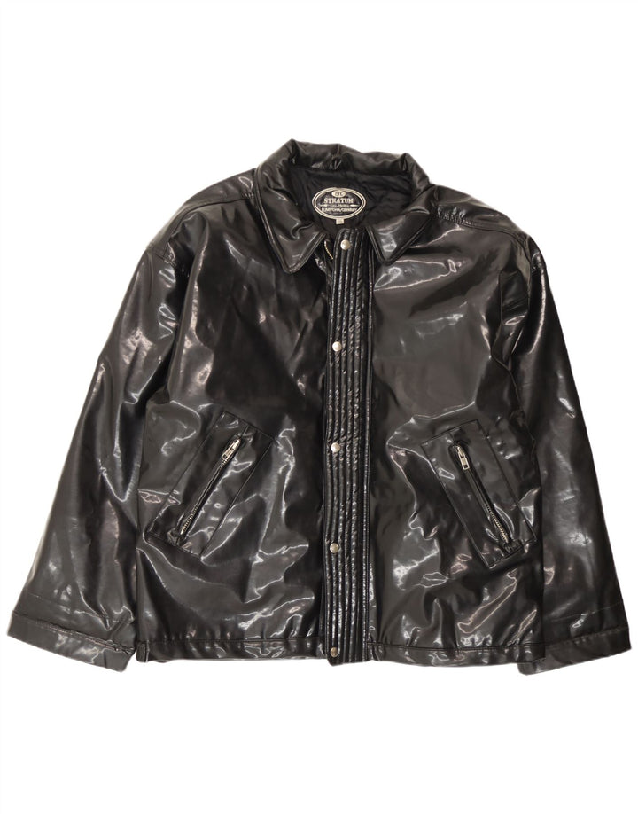 Giubbotto bomber vintage da uomo UK 44 2XL Nero