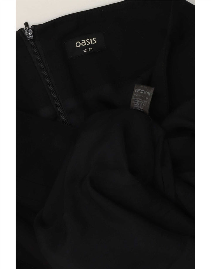 Gonna dritta da donna Oasis UK 12 media W32 poliestere nero