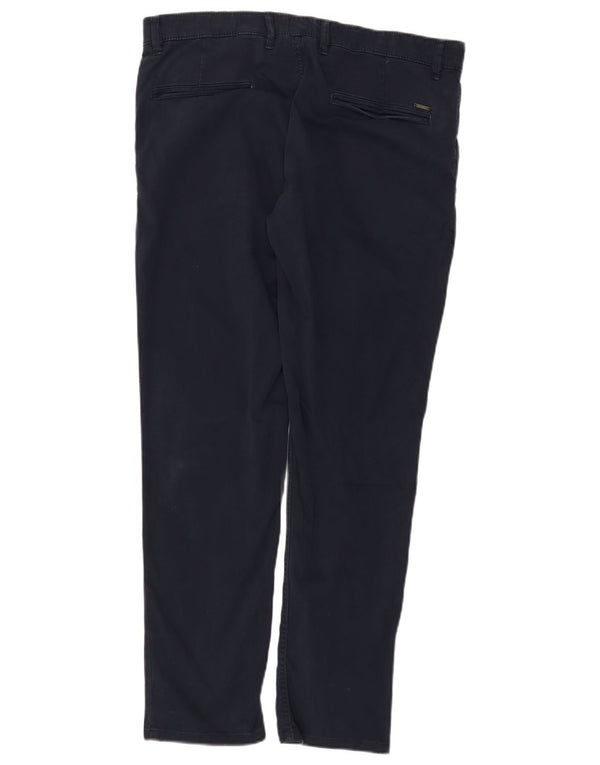 Pantaloni chino slim da uomo Hugo Boss W34 L29 cotone blu navy