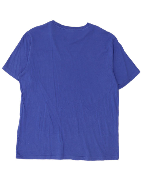 T-shirt grafica da uomo Champion Top blu medio