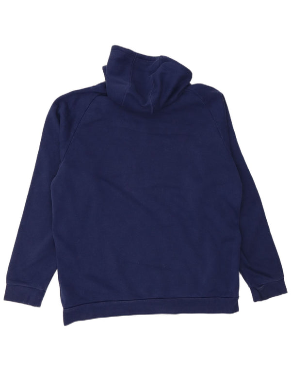 Felpa con cappuccio da uomo Adidas XL in cotone blu