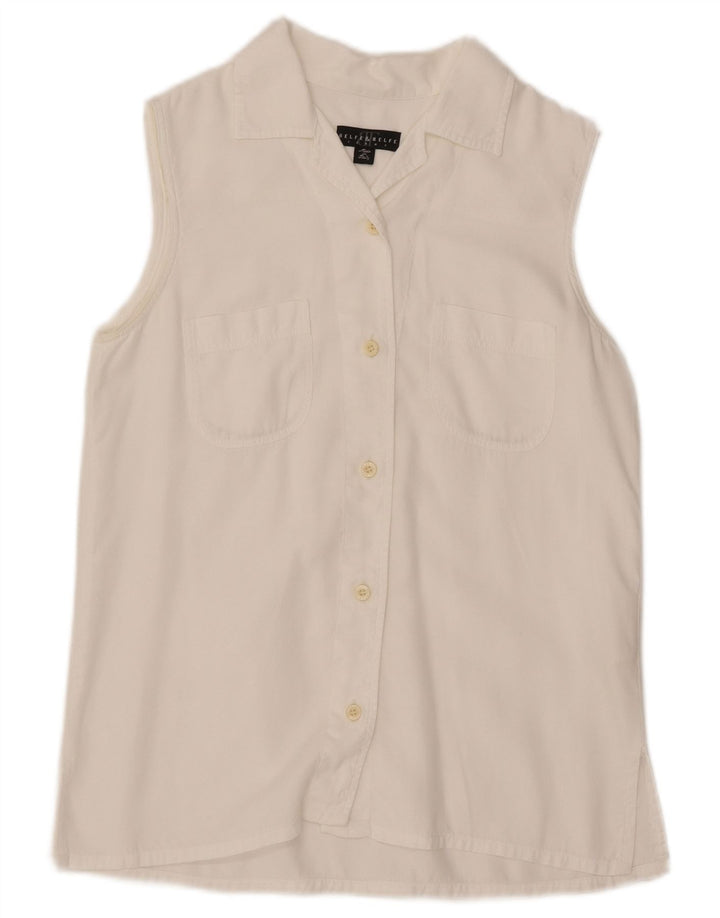 Belfe & Belfe Camicia senza maniche da donna Camicetta IT 42 Lyocell bianco medio