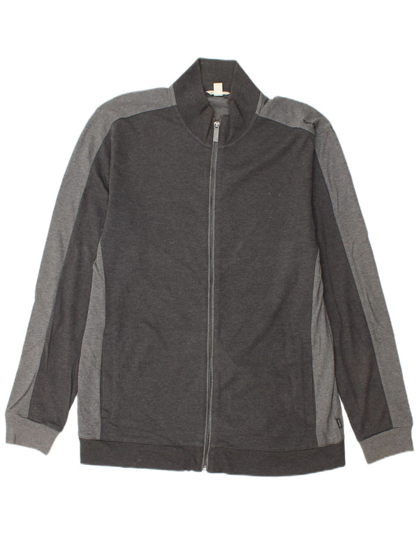 CALVIN KLEIN Giacca da tuta da uomo grande in cotone grigio