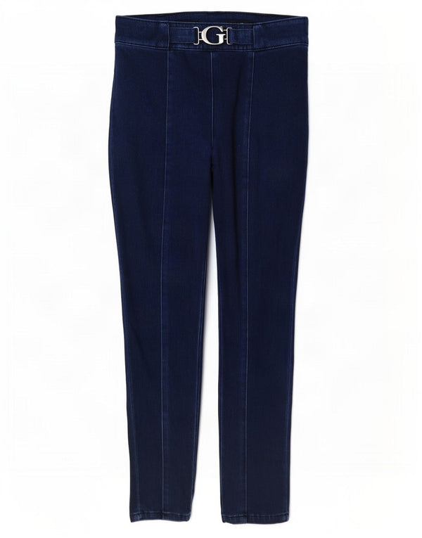 Guess Jeans Cropped Jegging da Donna a Vita Alta W31 L26 Cotone Blu Navy