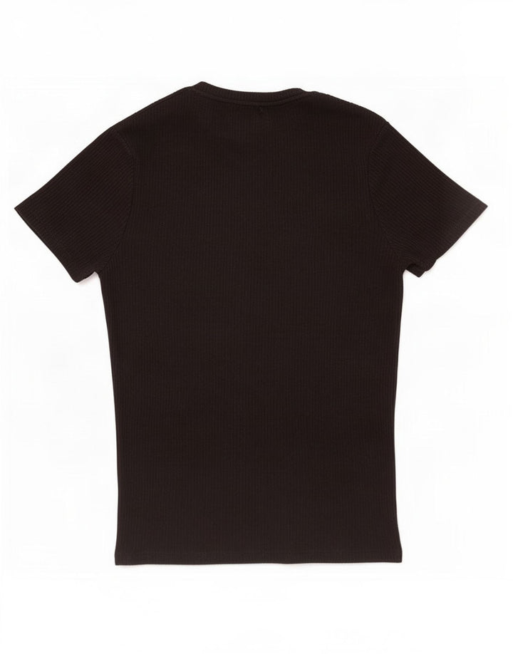 T-shirt Zara da uomo grande nera
