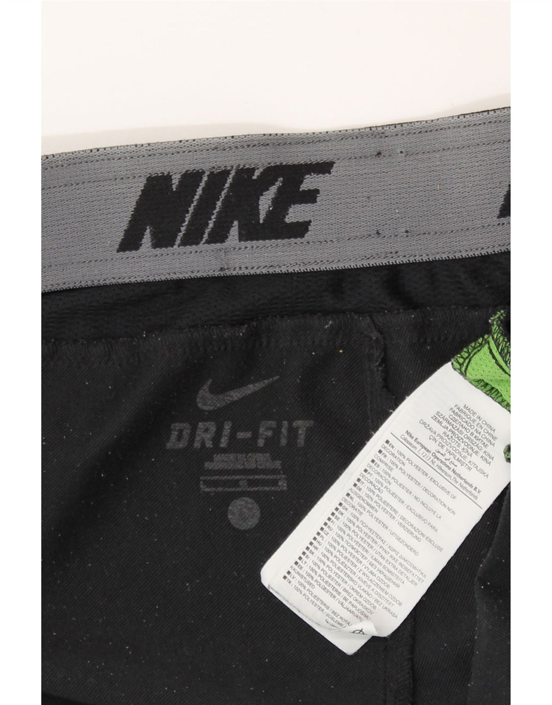 Pantaloni da tuta Nike Dri Fit da uomo, grandi, in poliestere color block nero