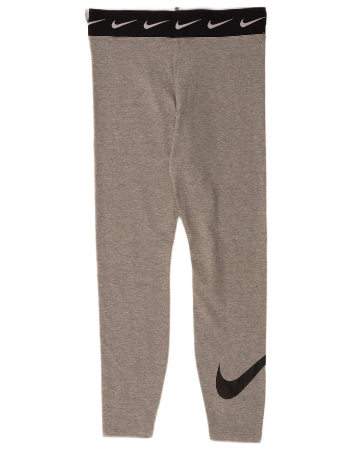 Leggings grafici da donna Nike UK 14 grande cotone grigio