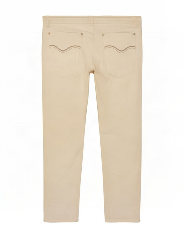 Marks & Spencer Womens Autograph Straight Jeans UK 12 Medium W30 L32 White