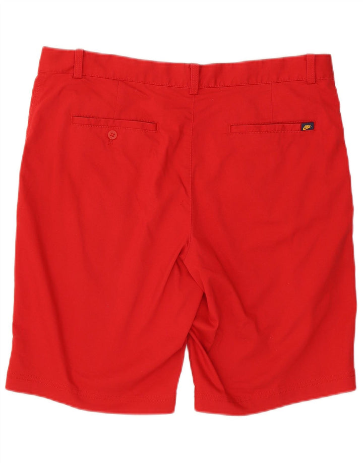 NIKE Mens Dri Fit Chino Shorts W36 Large Red Cotton