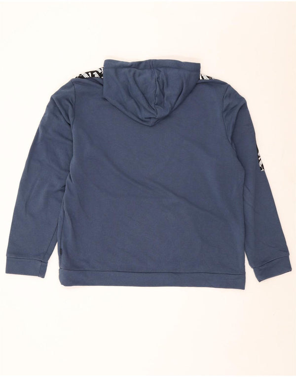 Felpa con cappuccio grafica da uomo Puma XL in cotone blu