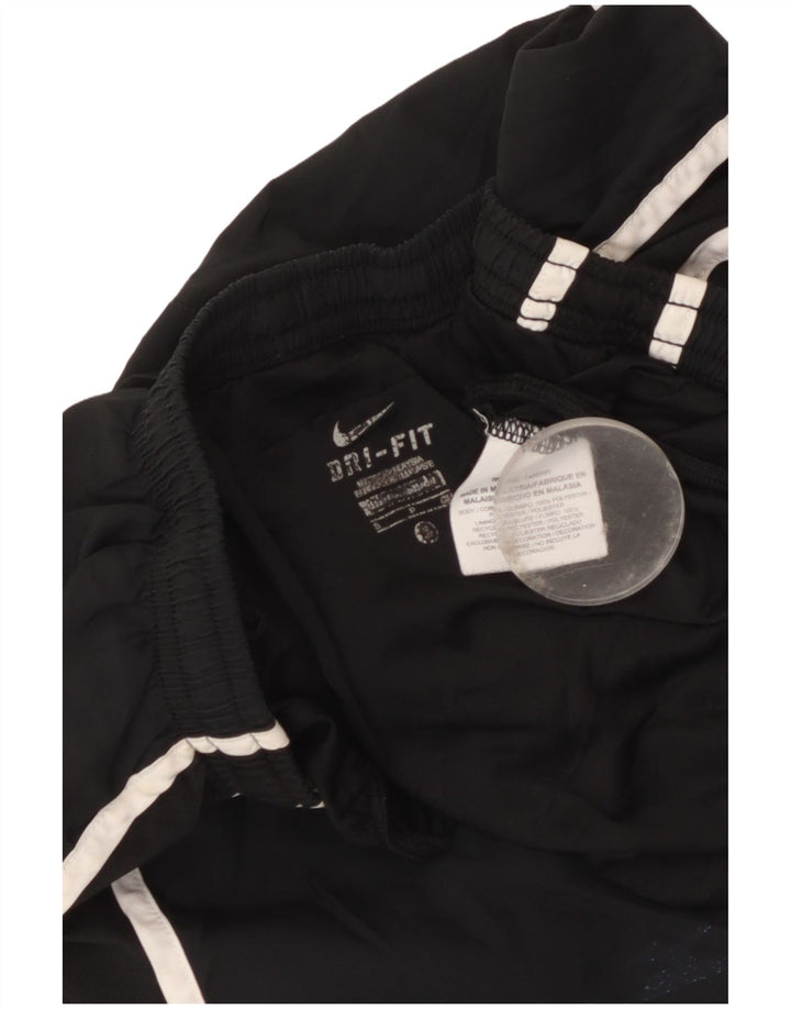 Pantaloncini sportivi Nike Dri Fit da donna UK 10 piccoli poliestere nero