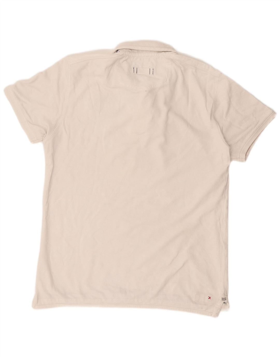 Polo grafica da uomo Fat Face grande in cotone bianco