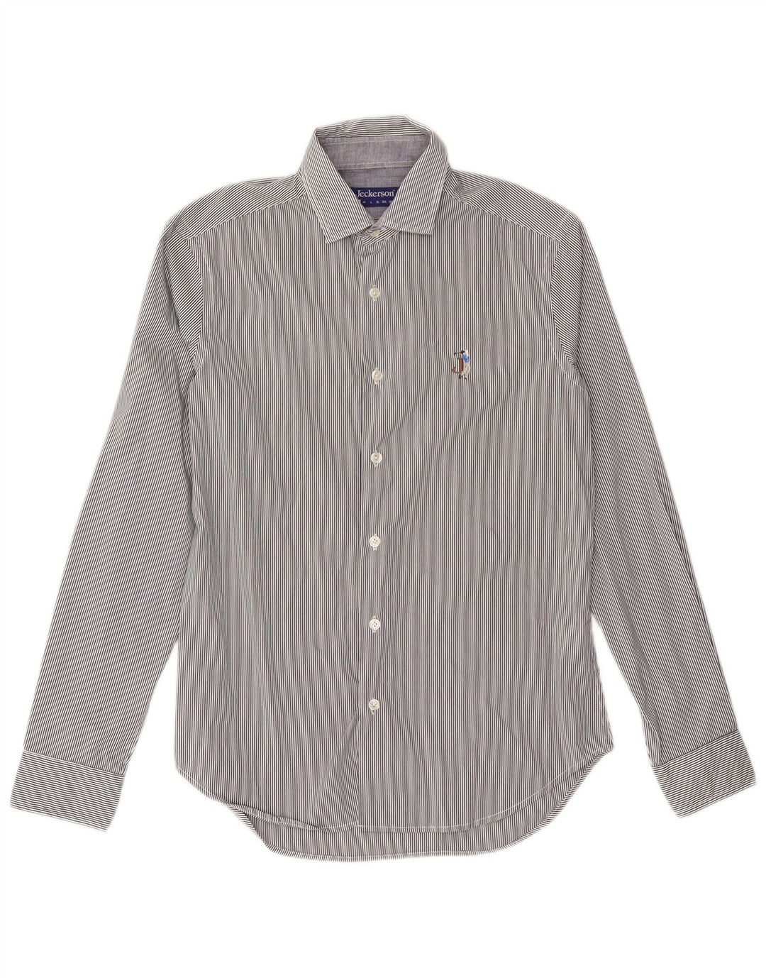 Camicia Jeckerson Uomo Piccola Cotone Gessato Blu