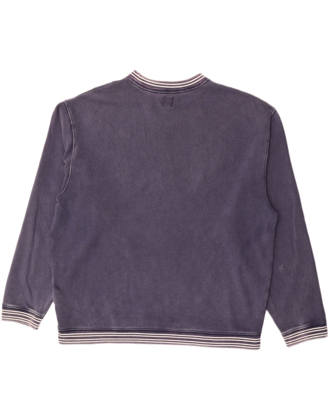 Gap Felpa grafica da uomo Maglione grande cotone a righe blu navy