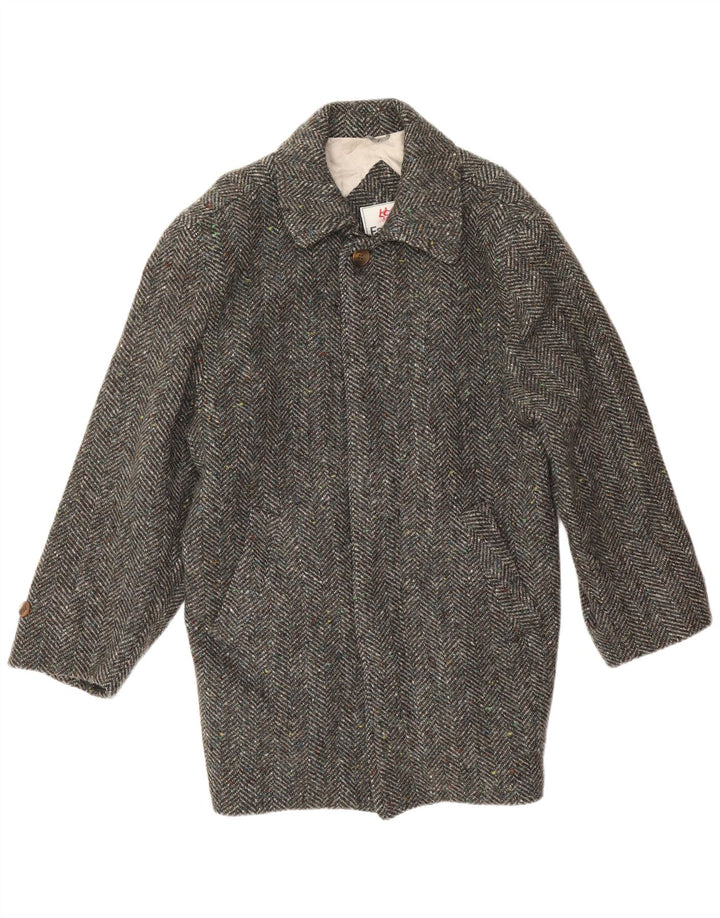 Cappotto Uomo Faciba IT 52 XL Lana Spinata Grigia