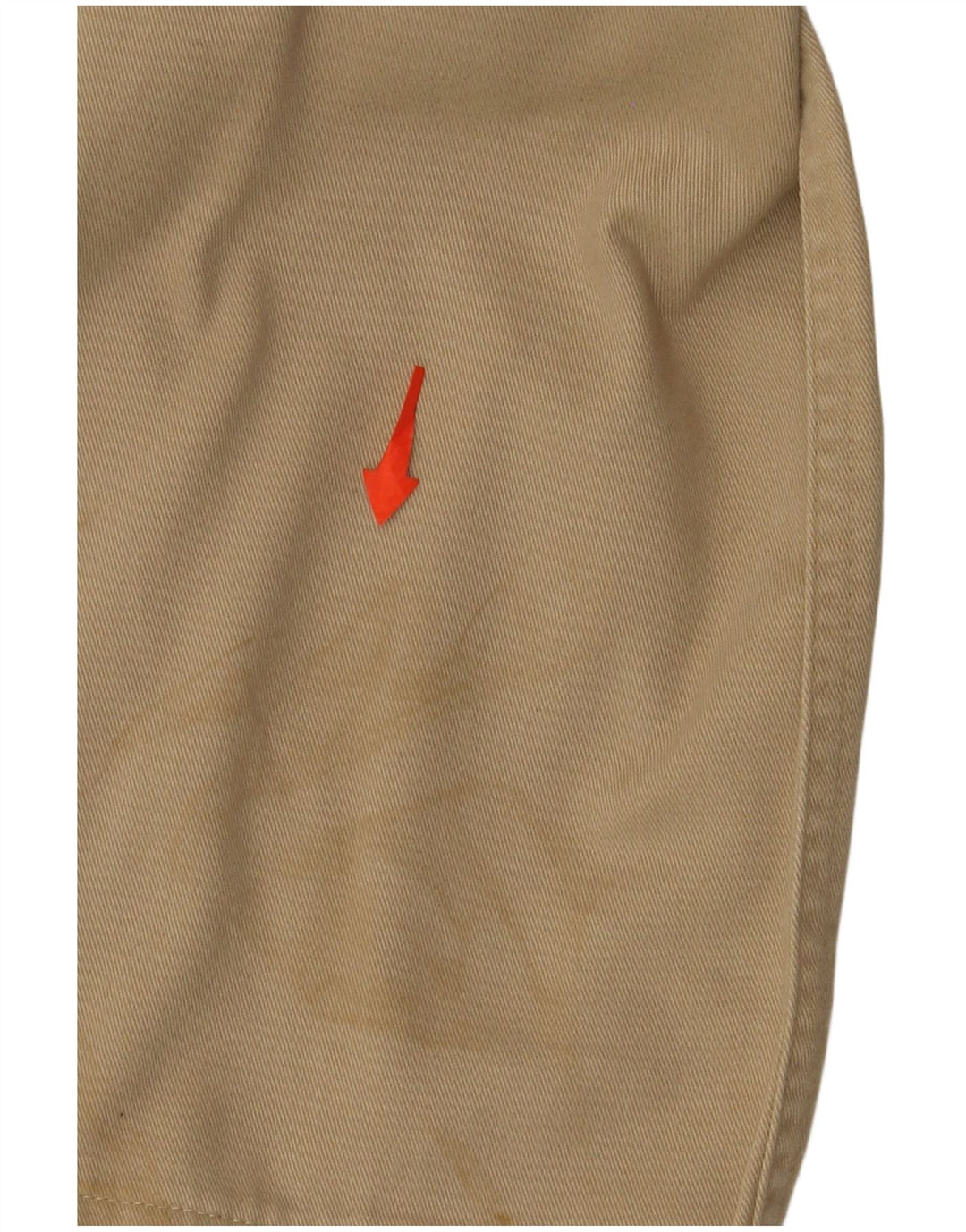 OUTRAGE Mens Straight Cargo Trousers W34 L30 Beige Cotton